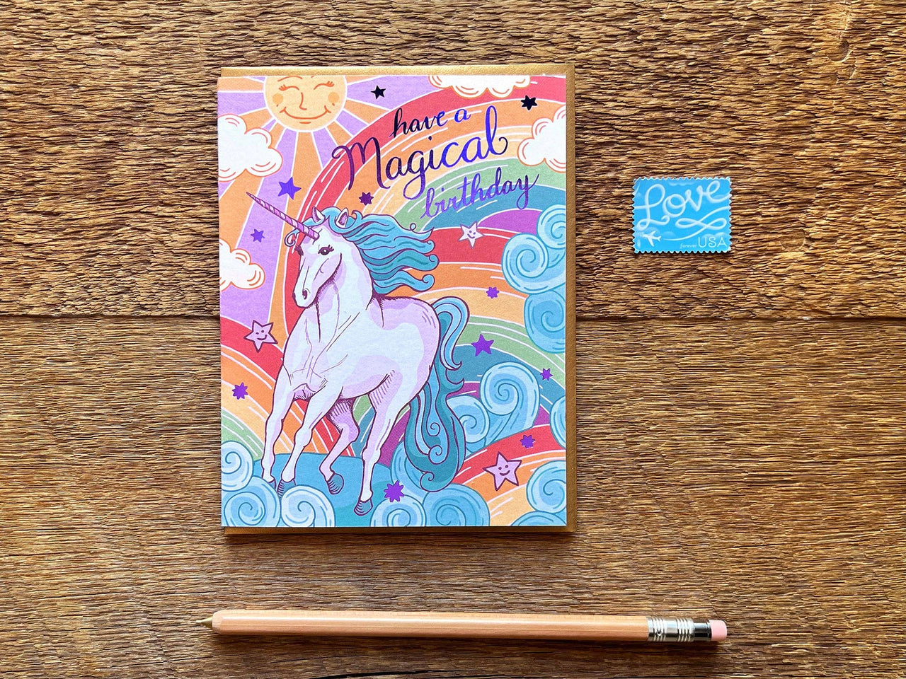 Unicorn Birthday Card