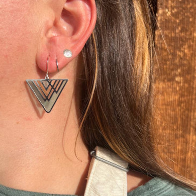 Inversion // Stained Glass Resin Earrings