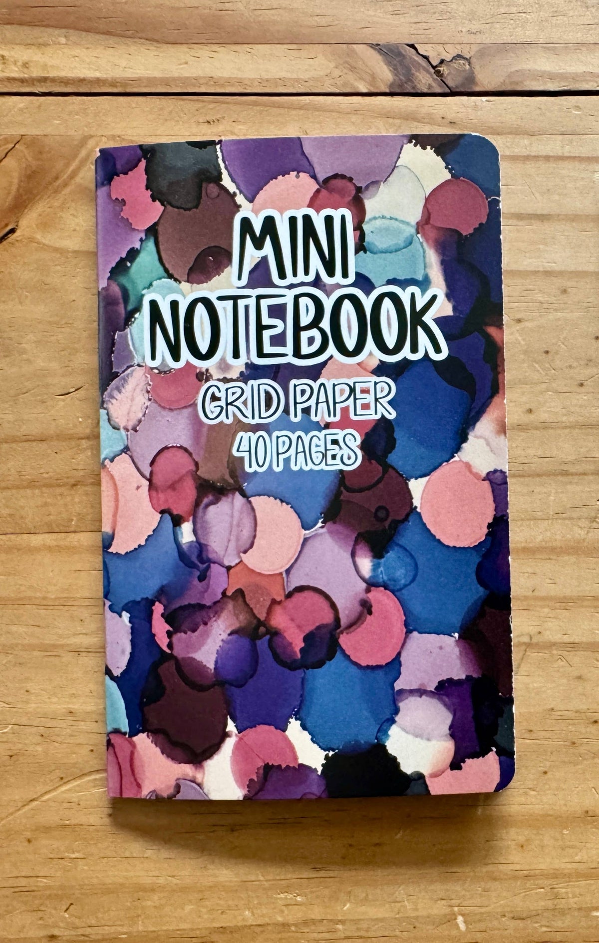 Blue Pink Purple Dot Pocket Notebook - 3.5"x5.5" - LGBTQ+ : Grid-Lined