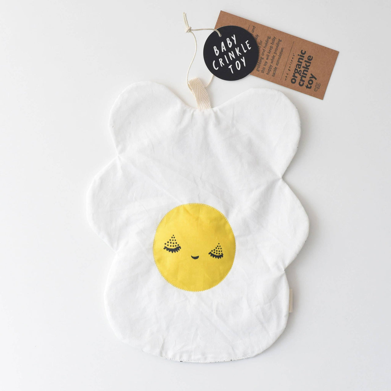 Egg Crinkle - Organic Fabric Baby Crinkle Paper Toy