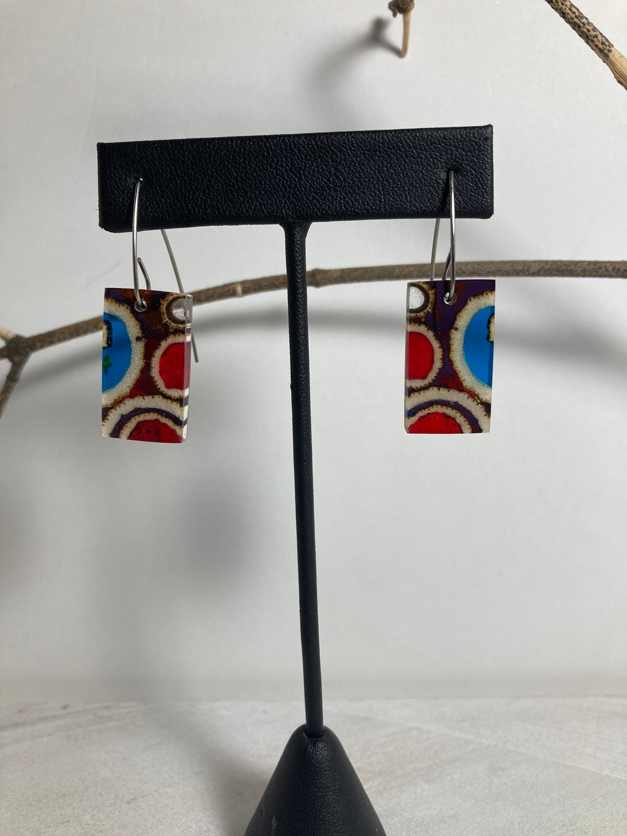 Pushki Stalk Resin Cast Earrings 2