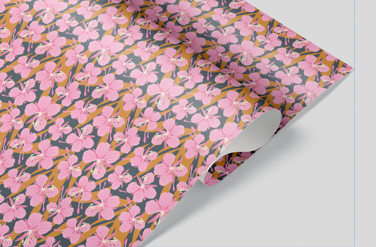 Fireweed Dreams / Artisanal Wrapping Paper Sheets