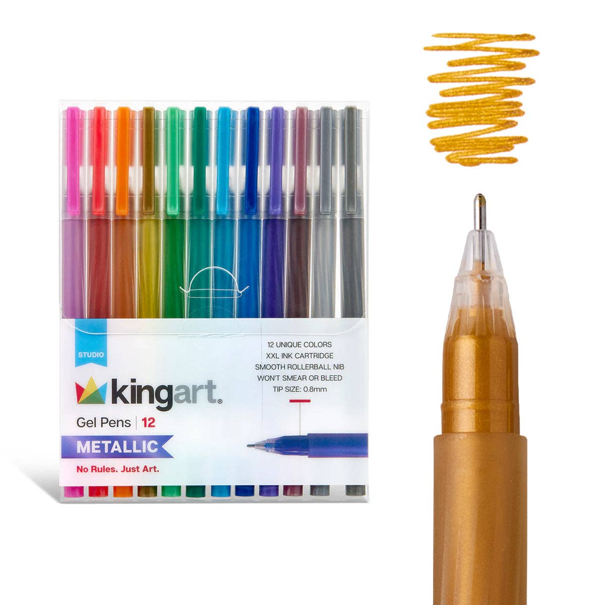 Gel Pens - 12 Metallic Colors