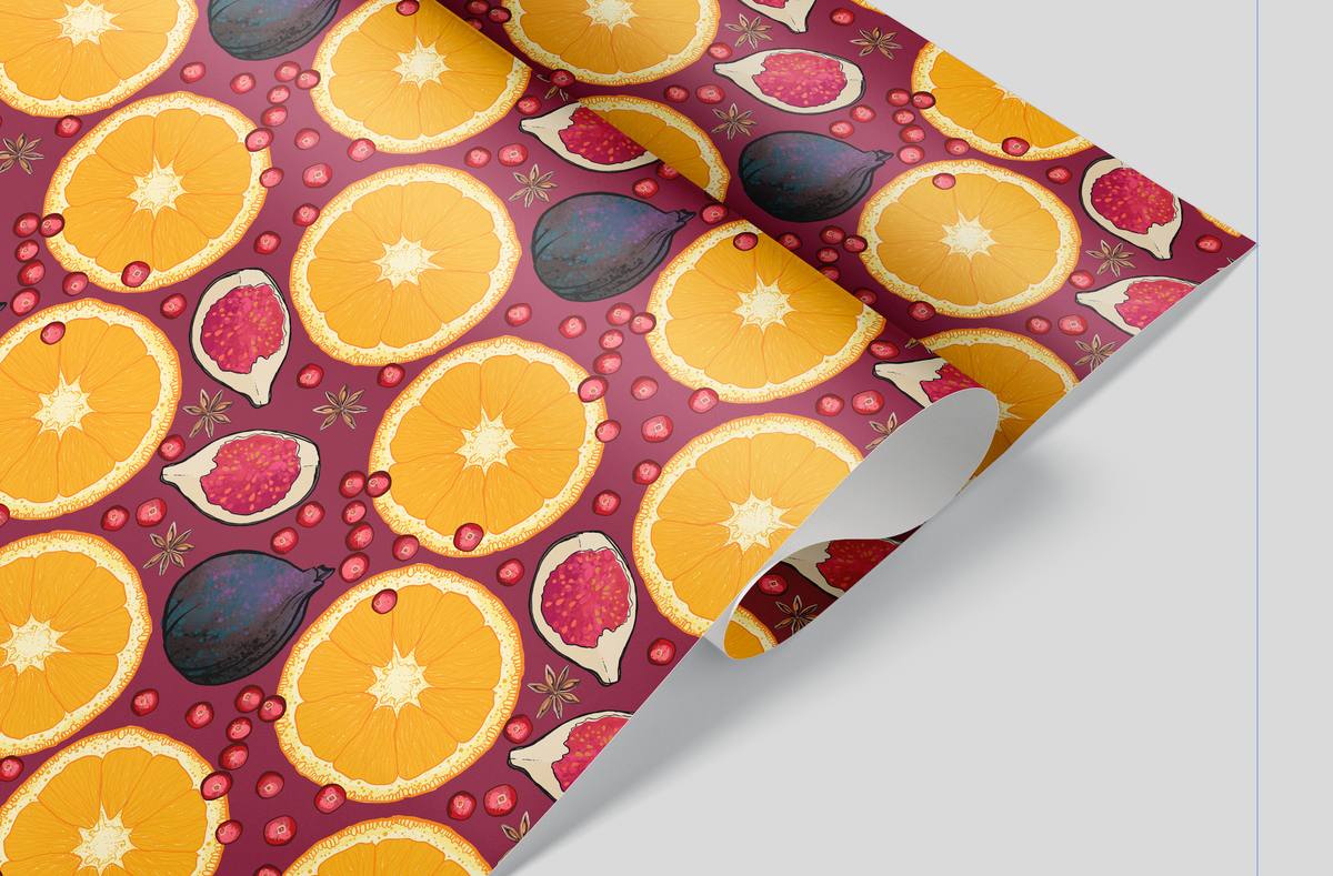 Figs / Artisanal Holiday Wrapping Paper