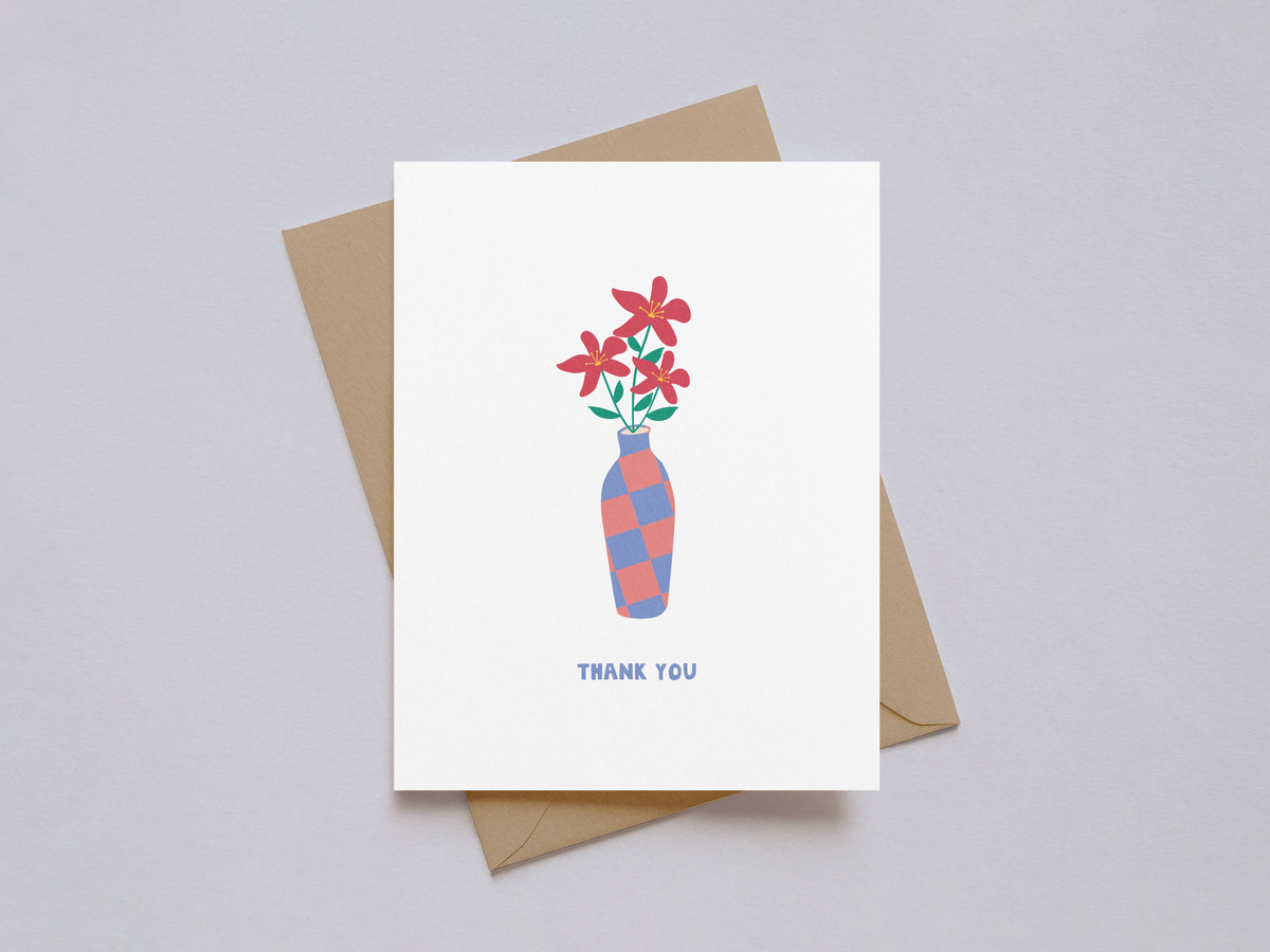 Thank You Flowers Card: Individual
