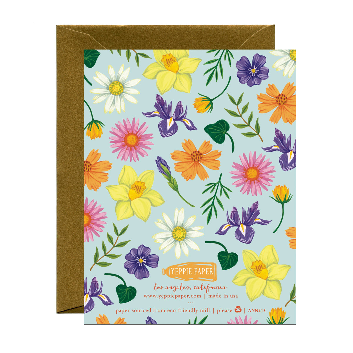 Flower Anniversary Card *Foil Stamped*