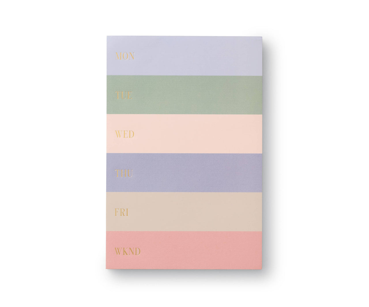 Muted Color Block Weekly Memo Notepad