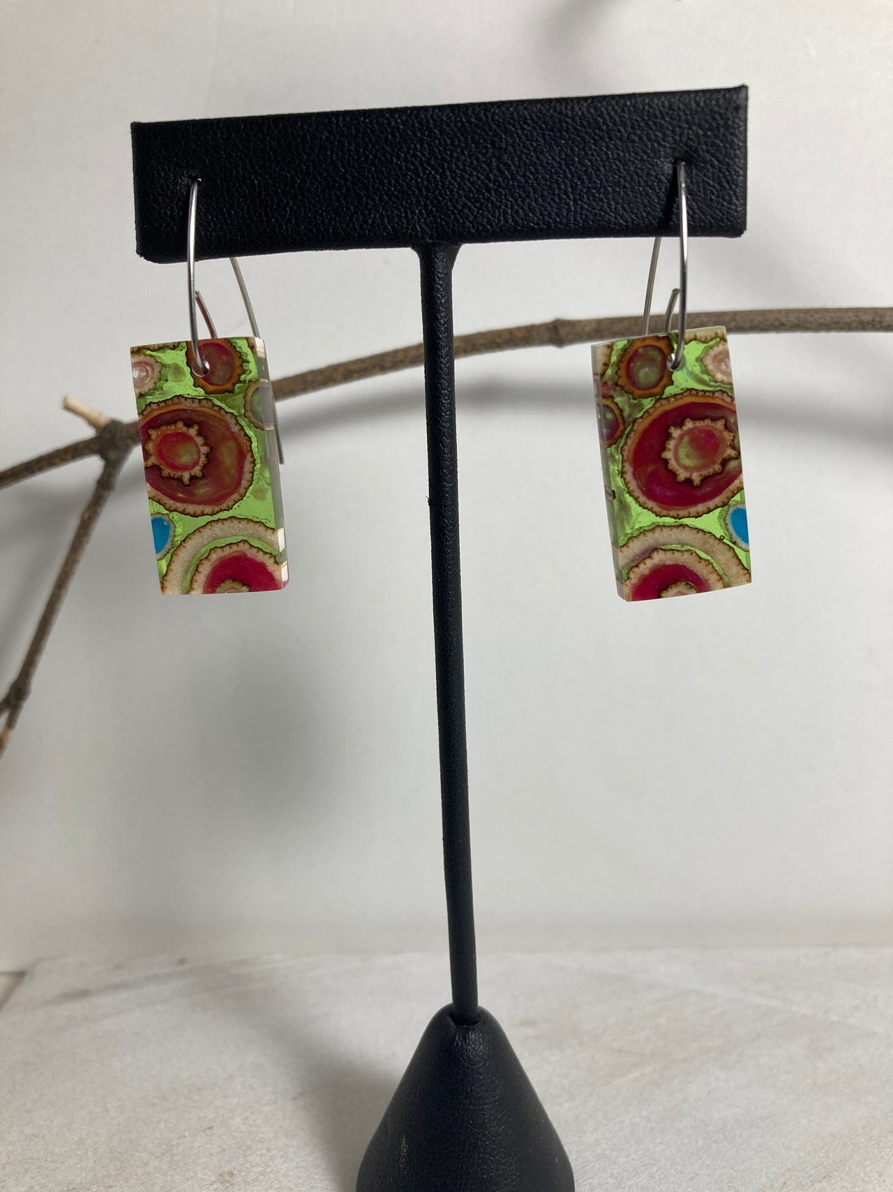 Pushki Stalk Resin Cast Earrings 3