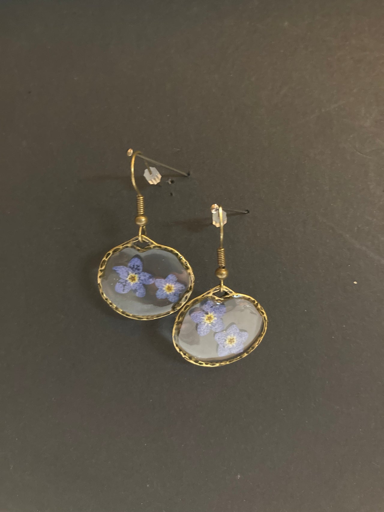 Forget Me Not (FMN) Rustic Circles earrings