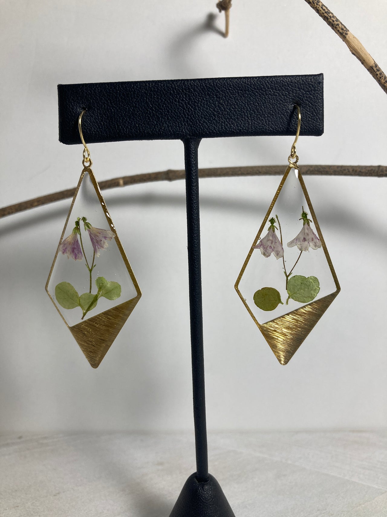 Twin Flower Diamond Earrings