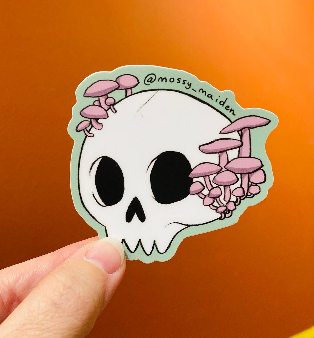 Skull Fungi Sticker