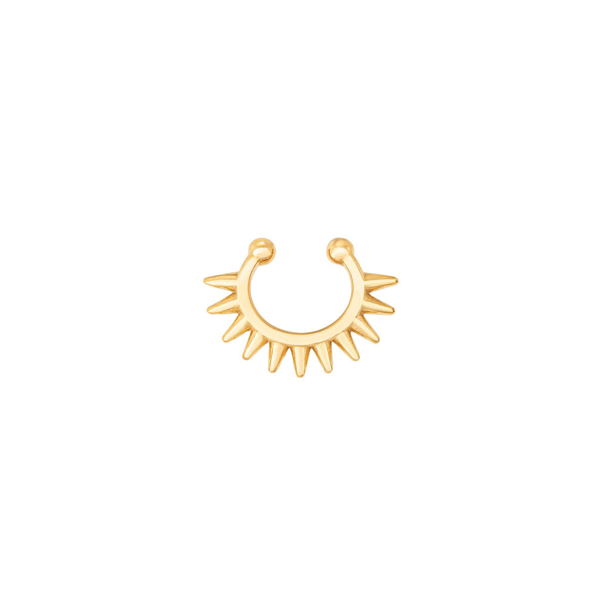 Runaway Septum Cuff: 18K Gold Plated Stainless Steel