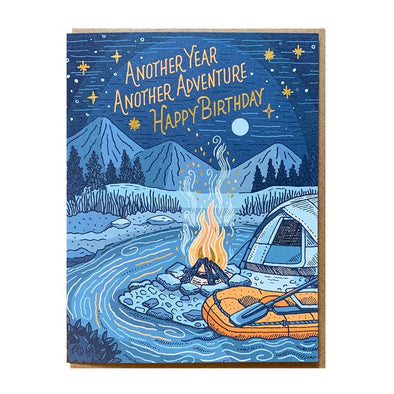 Campfire Birthday Card