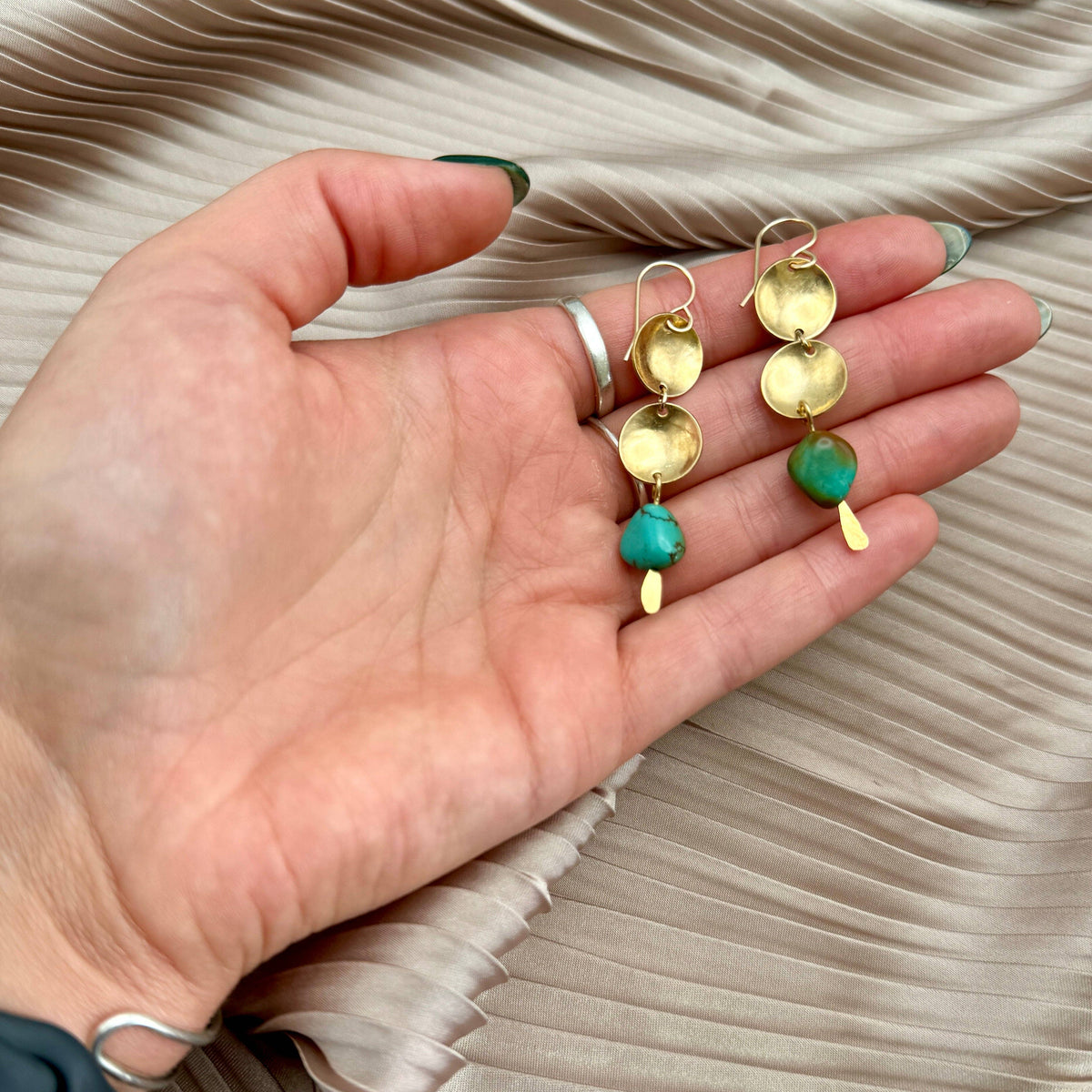 Drift Earrings: Gold