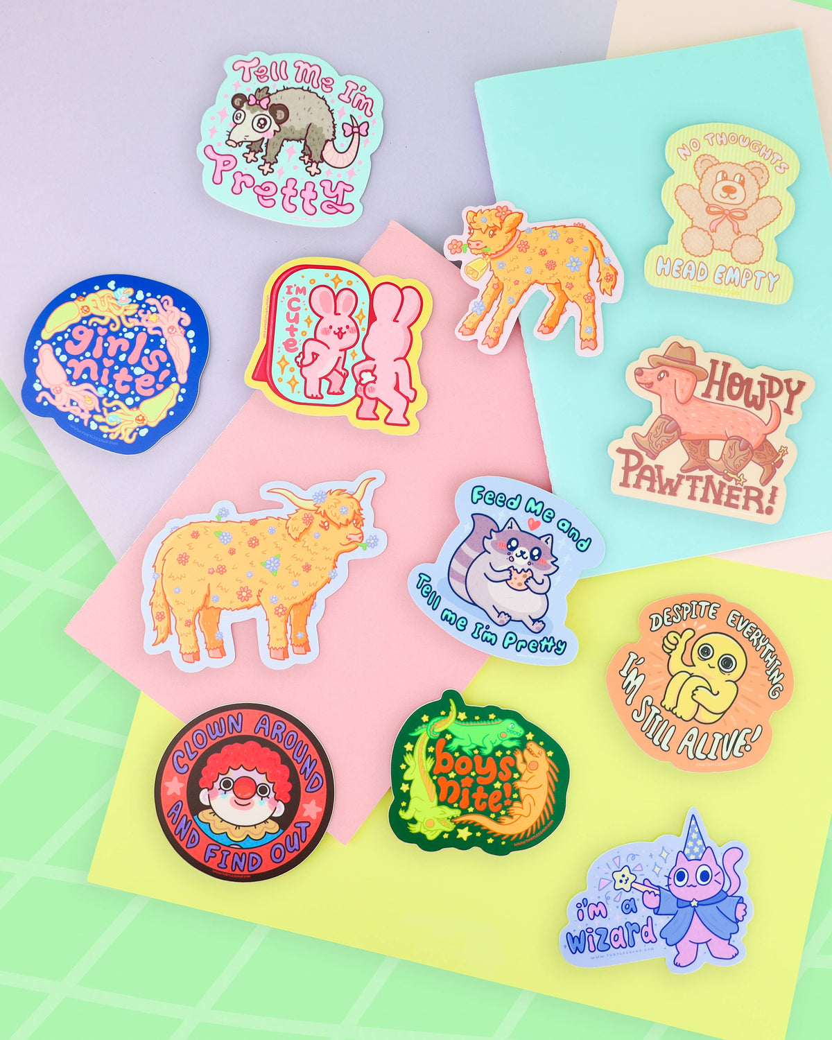 Head Empty | No Thoughts Teddy Bear Sticker
