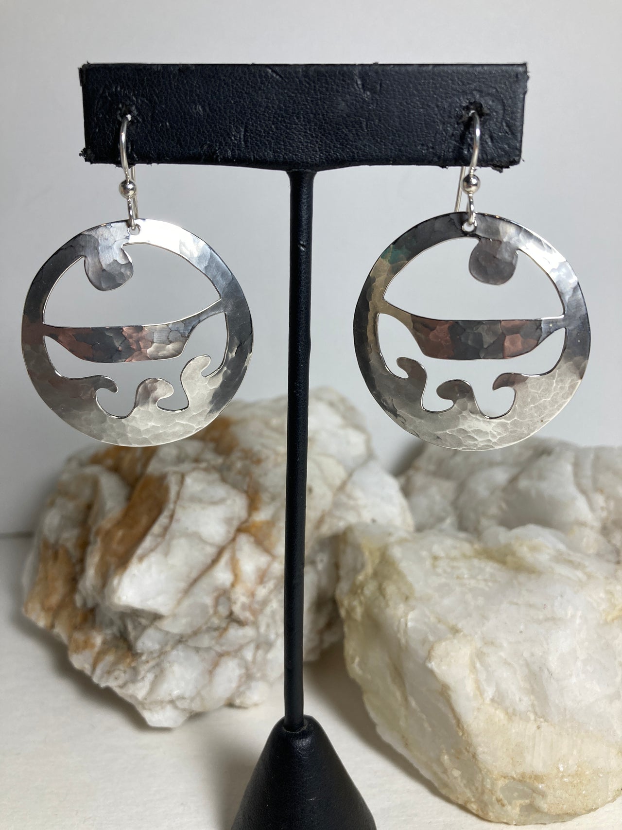 Sterling Silver Ride the Wave Earrings