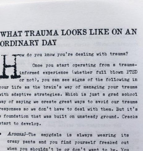 This is Your Brain on PTSD: Trauma Recovery Using Brain Science (Zine)