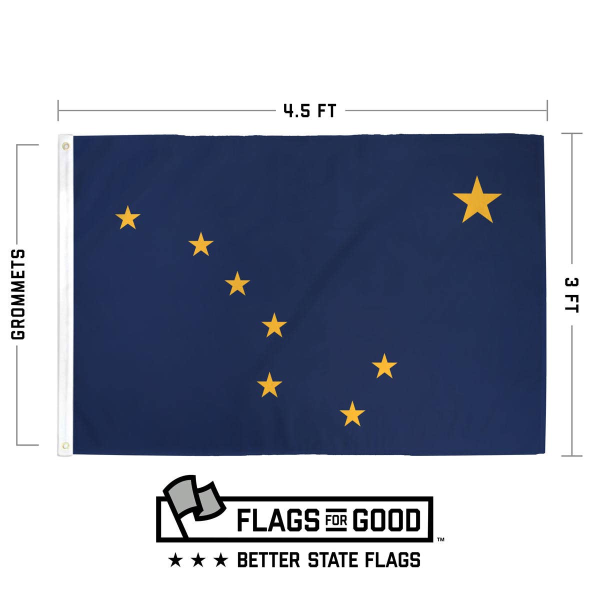 Alaska State Flag 3' x 5'