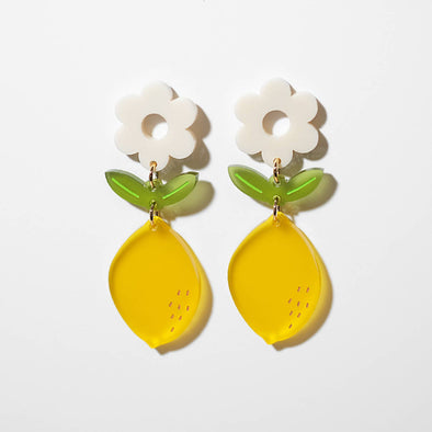 Lemon Blossom Dangle Earrings