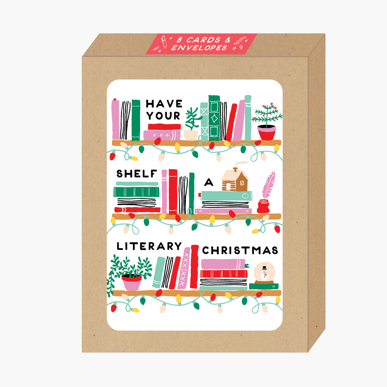 Boxed Literary Christmas Holiday Card
