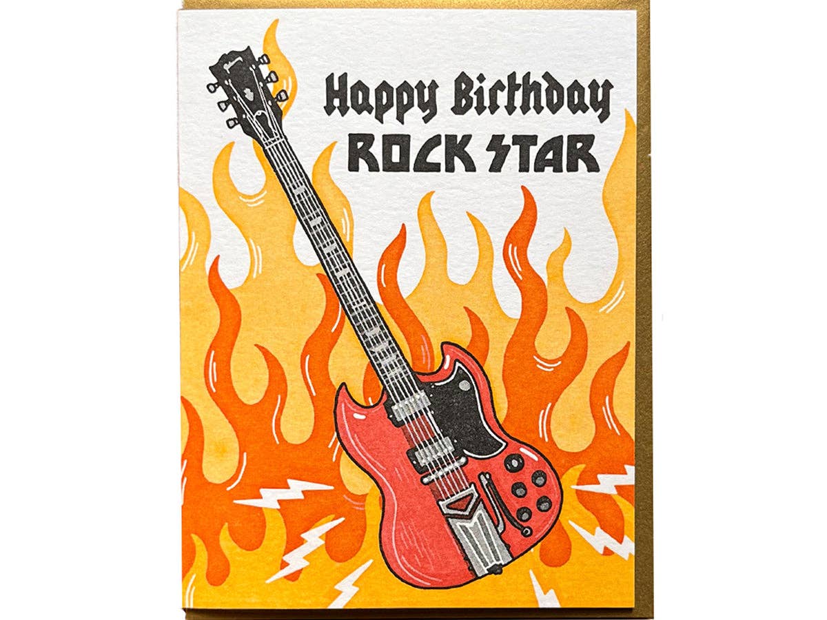 Birthday Rock Star Card