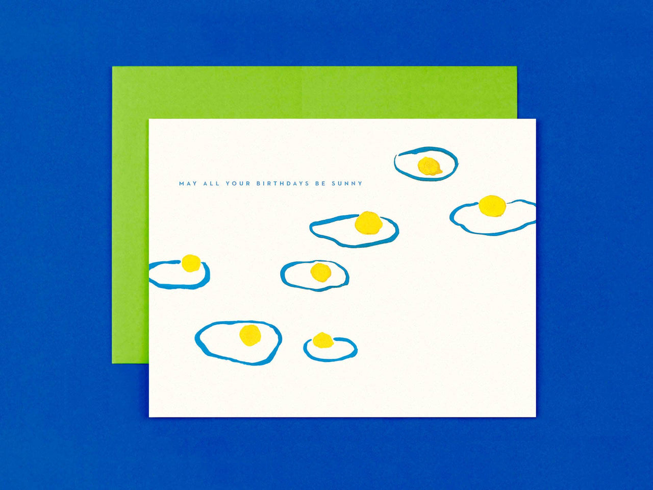 Sunny Birthdays • Floating Eggs Birthday Card