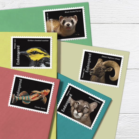 *Forever Letter Stamps: Endangered Species