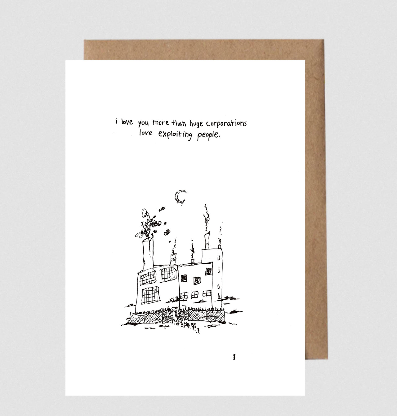 Huge Corporations Greeting Card