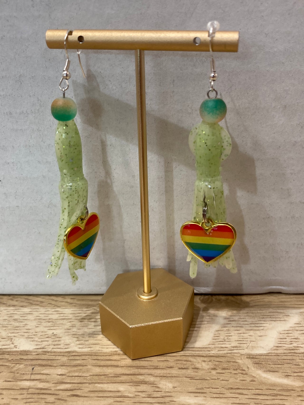 Squid Earrings - Glow in the Dark - PRIDE