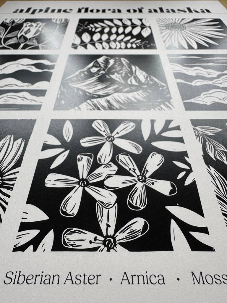 Alpine Flora of Alaska • poster print