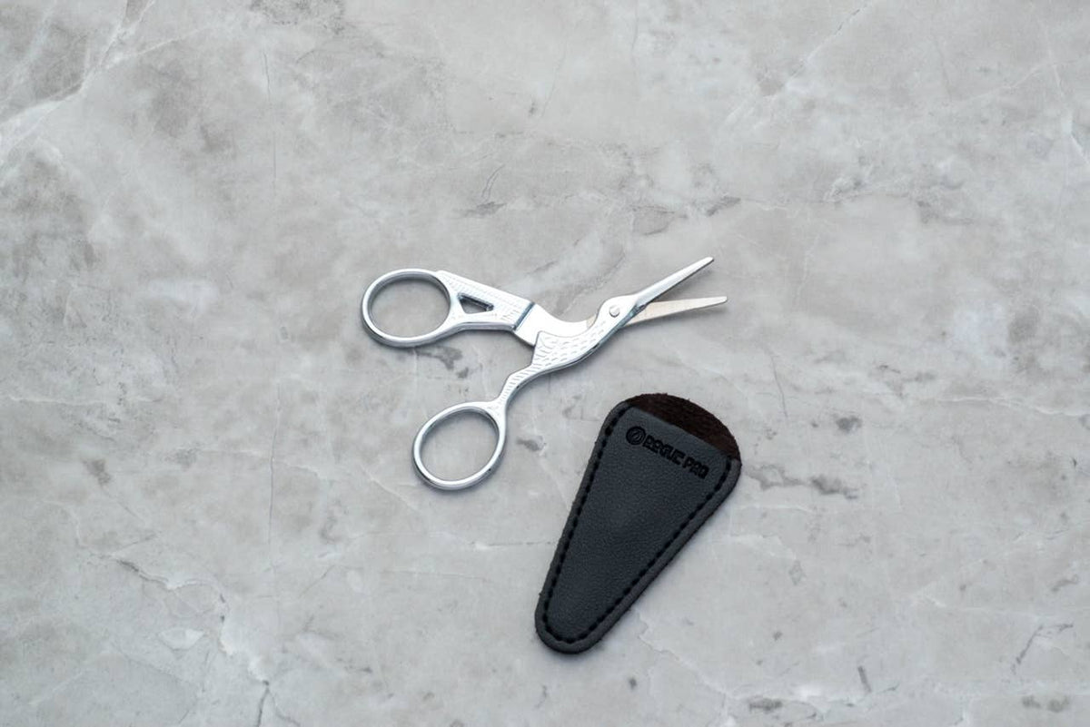 Crane Scissors - Silver Stainless Steel 3.5"