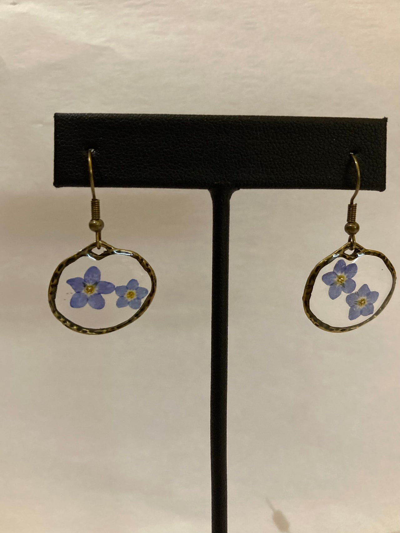 Forget Me Not (FMN) Rustic Circles earrings