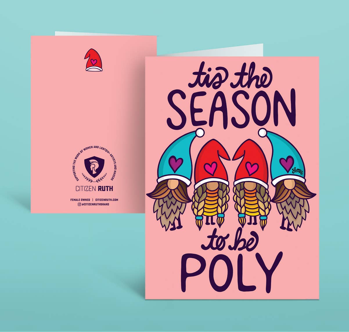 Tis' The Season To Be Poly Holiday Card