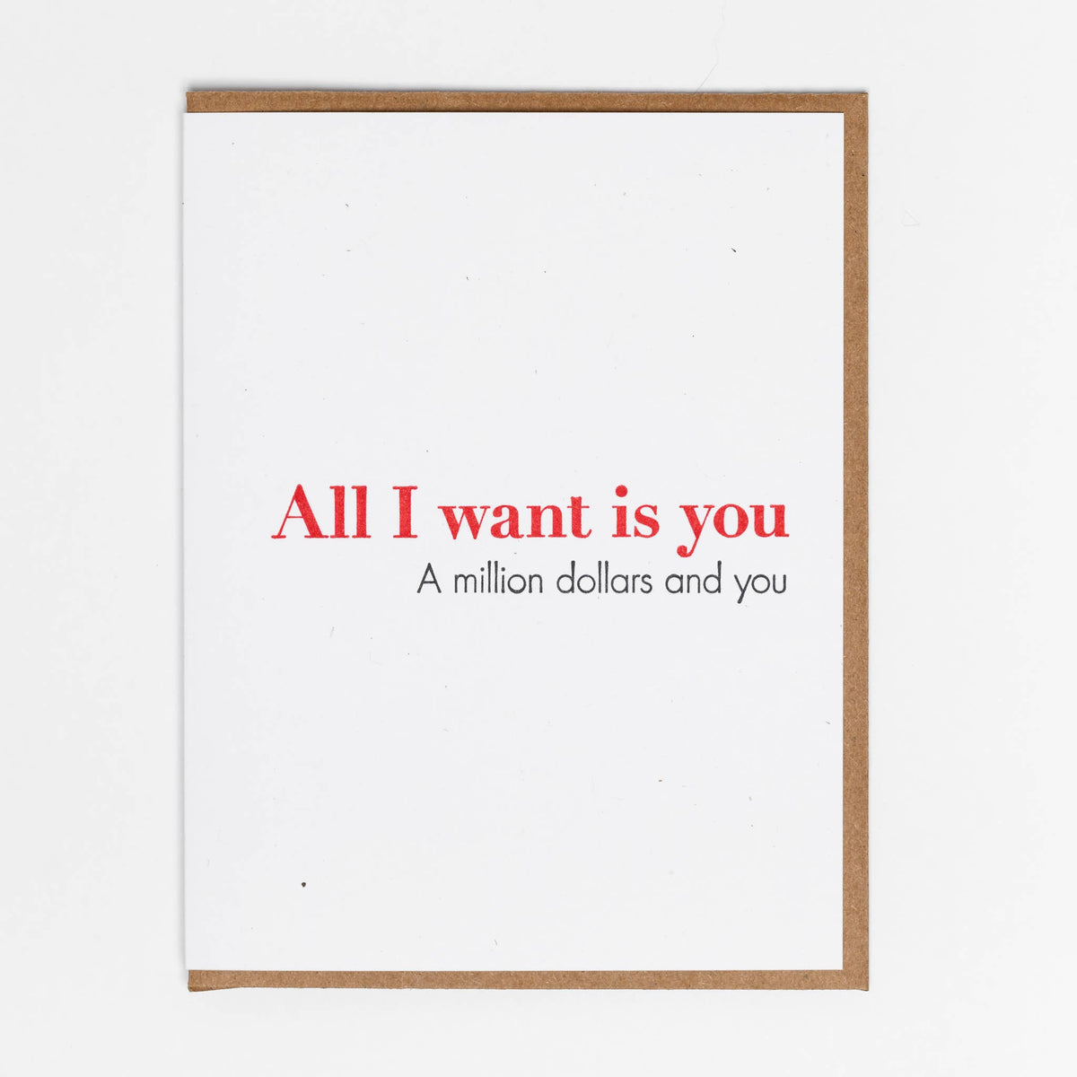 Million Dollars Greeting Card