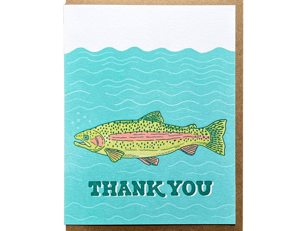 Trout Thank You Card: Single Card