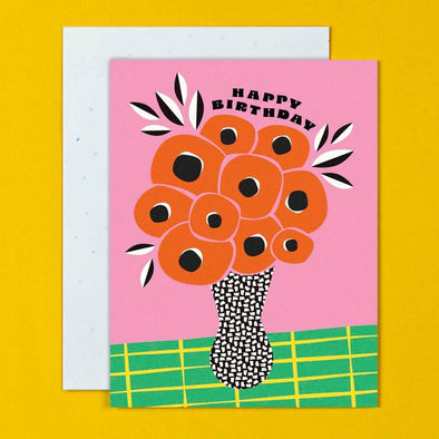 Poppy Birthday No. 1 (Pink) Card