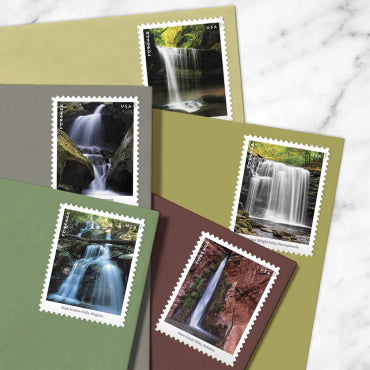 *Forever Letter Stamps: Waterfalls*