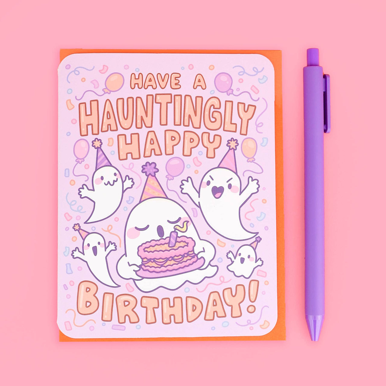 Hauntingly Happy Birthday, Halloween, Card with Envelope