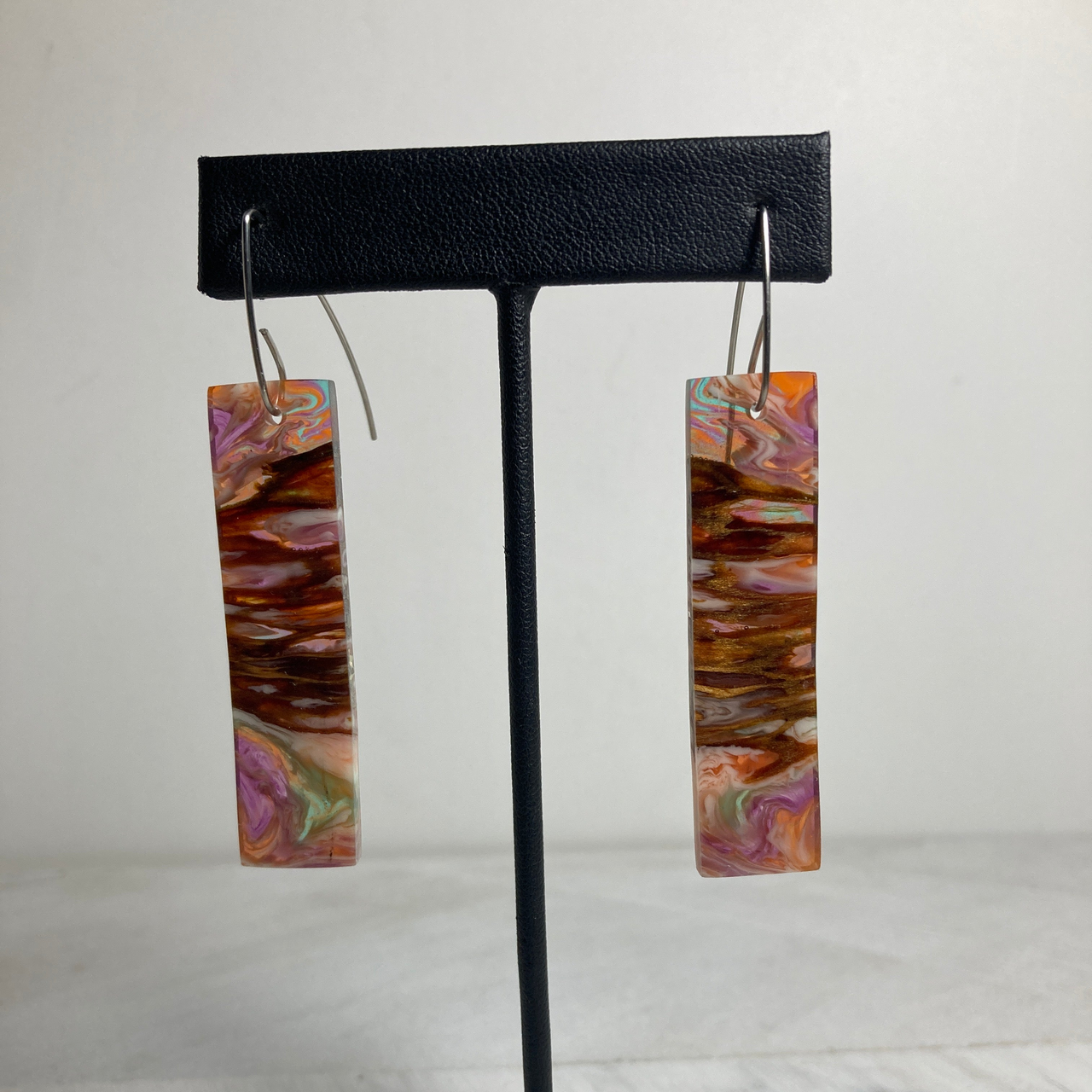 Spruce Knot Resin Cast Earrings 3