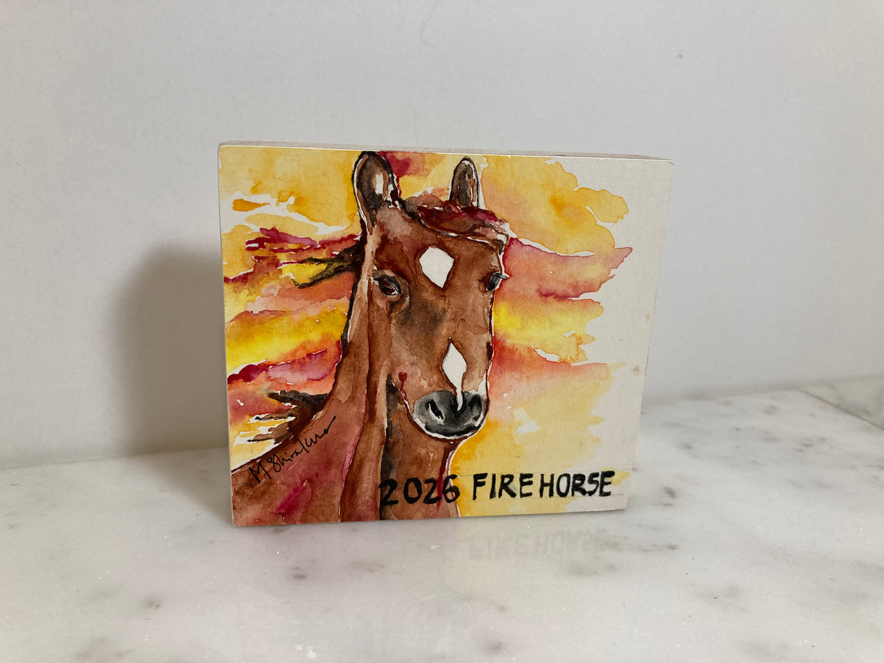 Fire Horse Art Block