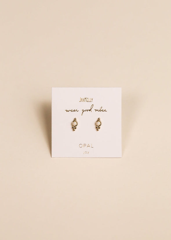 Opal Tiny Ball Trio Stud Earrings