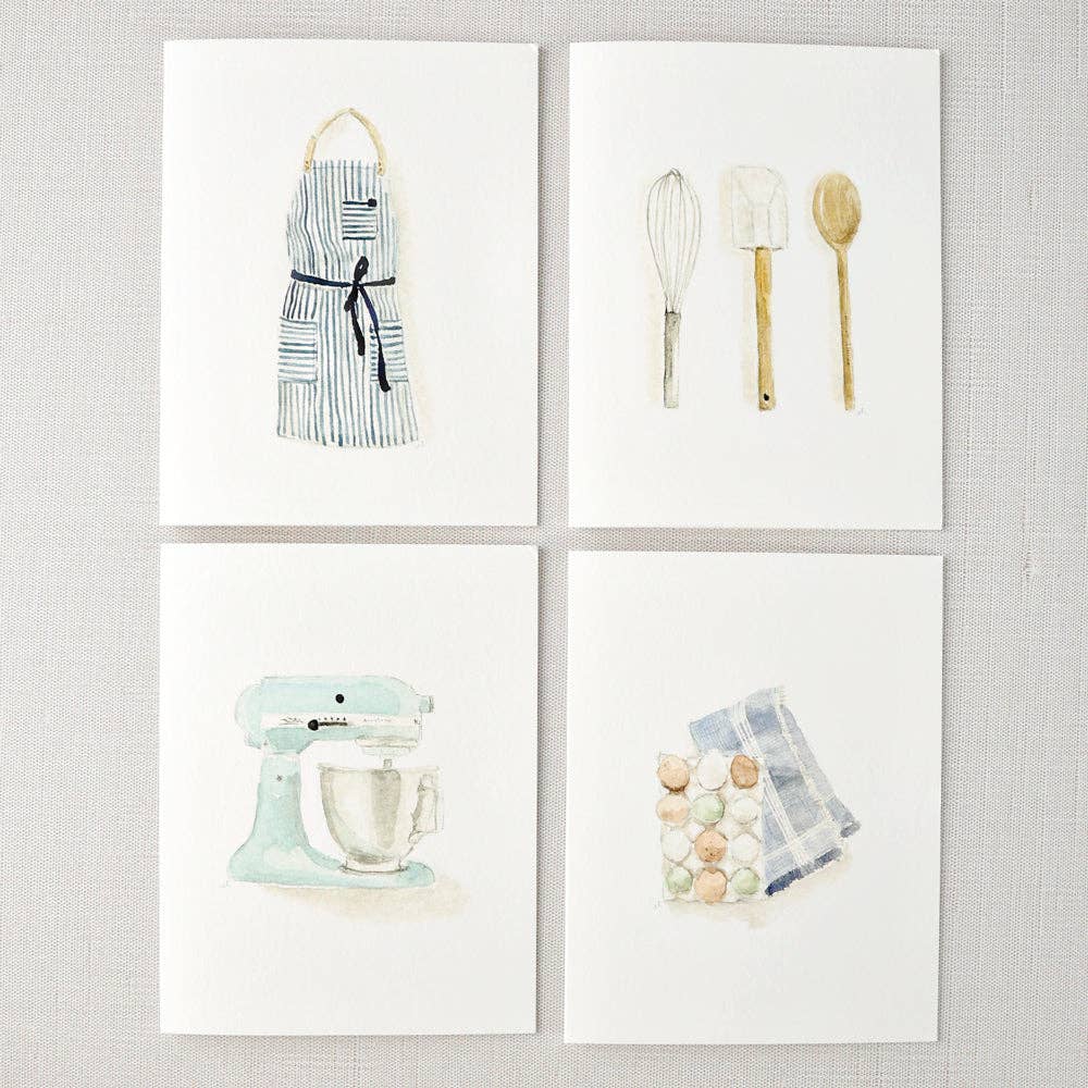 Baking assorted notecard set