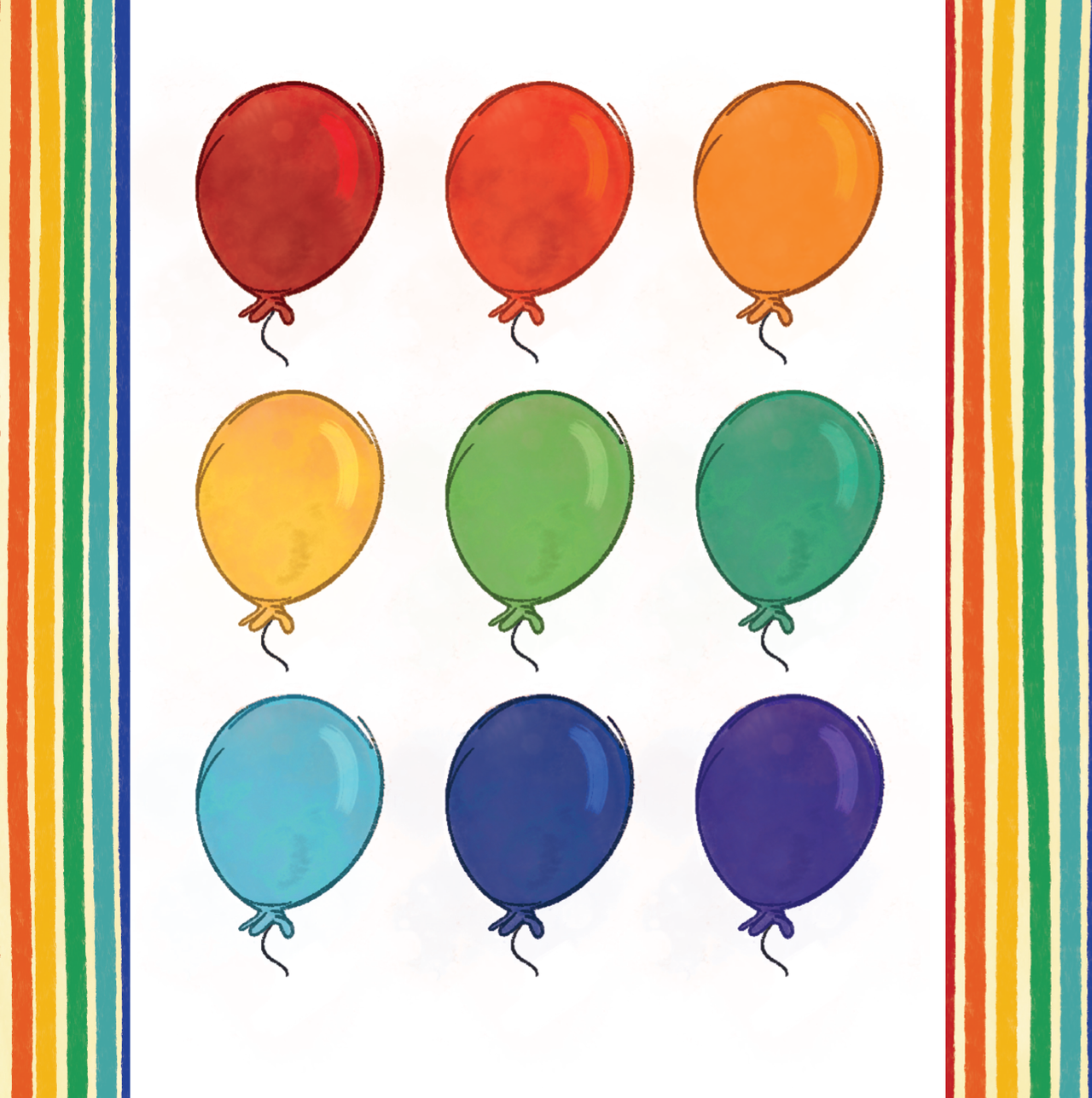 Happy Birthday Rainbow Celebration Balloon | Luxury Gift Bag