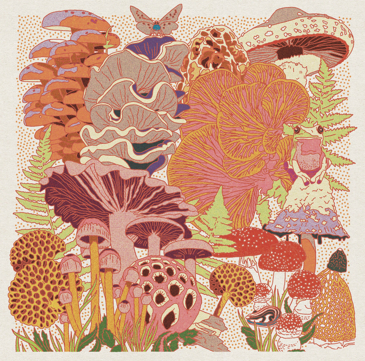 Mushroom Planet #3 Print: 12"x12"