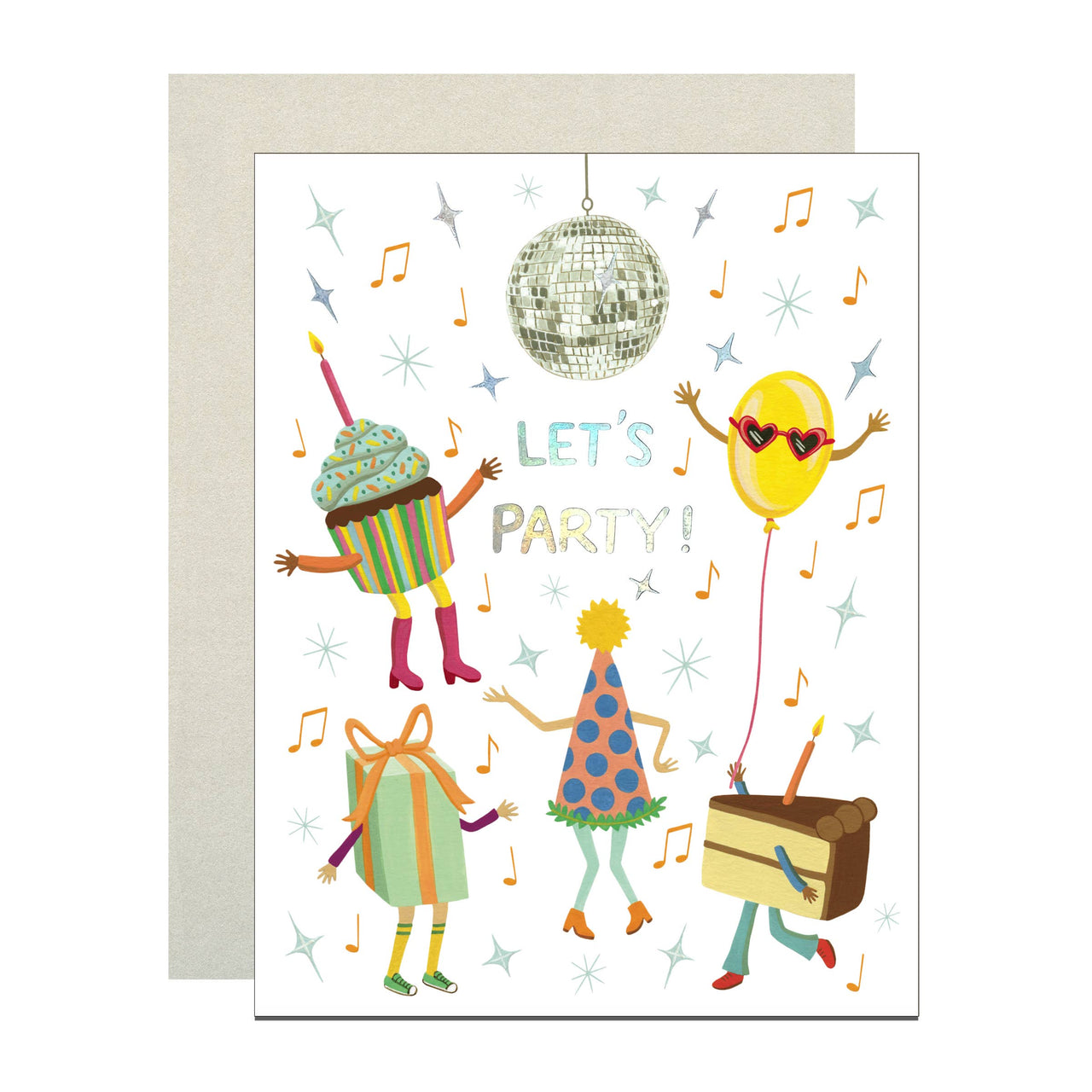 Disco Ball Party Birthday Card *Foil Stamped*