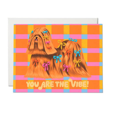 Puppy Vibe Friendship Greeting Card