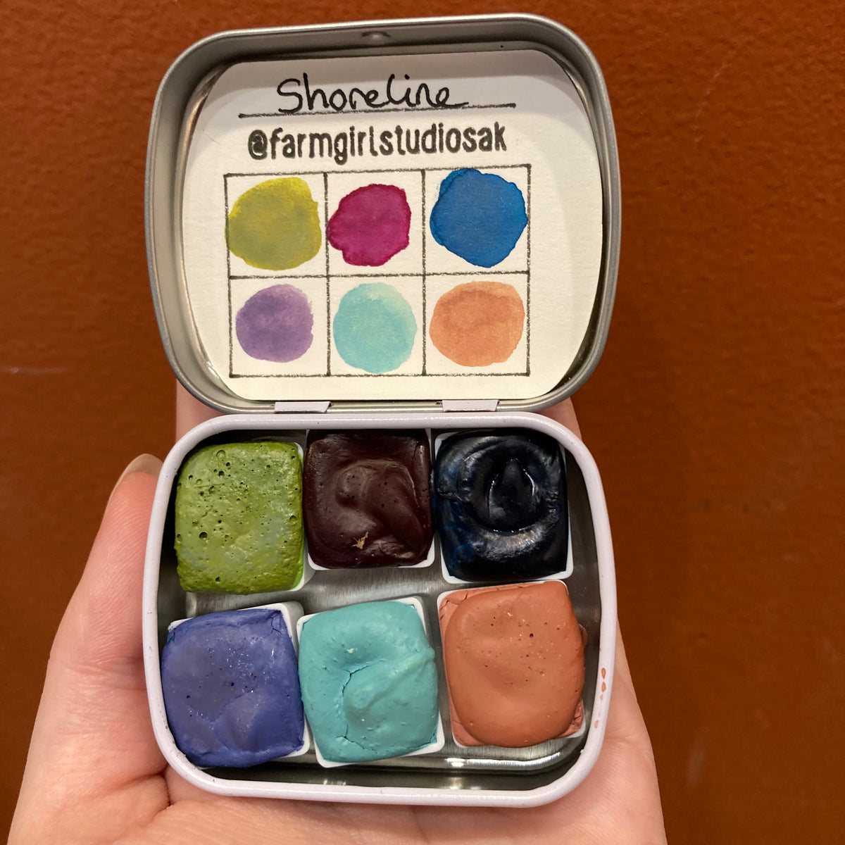 Handmade Watercolor Mini Tin - Opaque