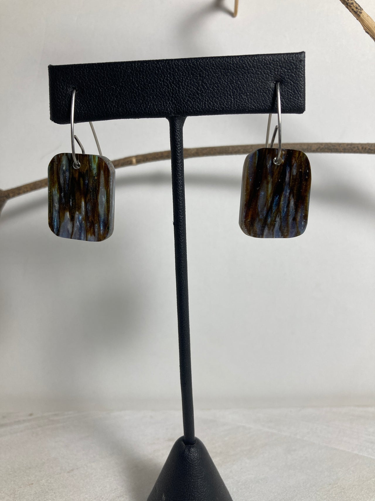 Spruce Root Resin Cast Earrings 3