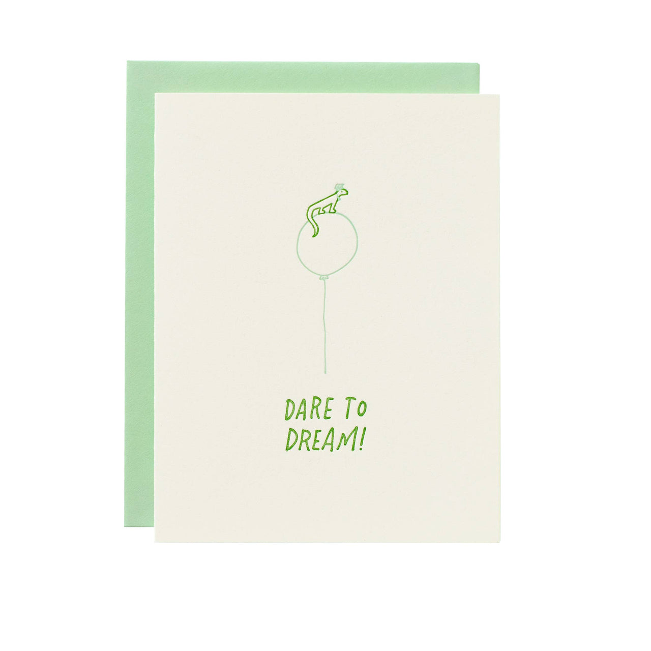 Dare To Dream - Letterpress Greeting Card