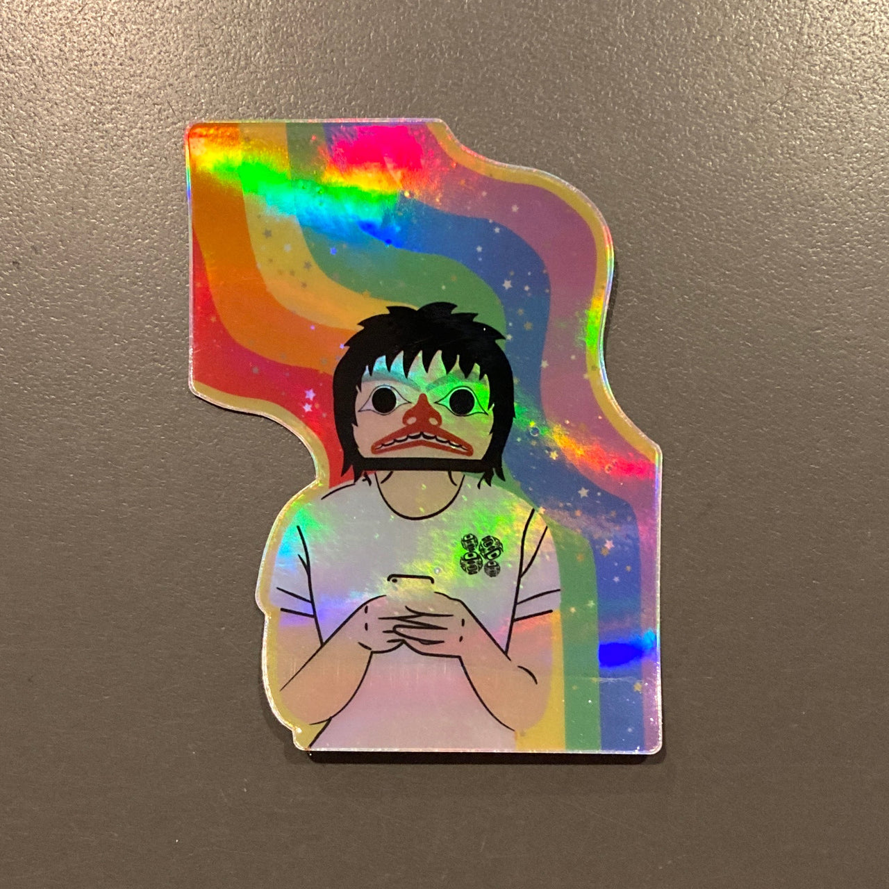 Holographic All Are Welcome Sticker